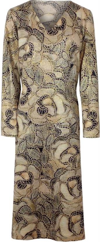 Vestido longo ml com brilho dec v Intuição
